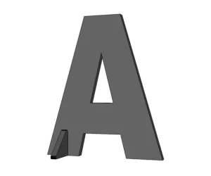 Alphabet Initial Stand Ups 3D Models