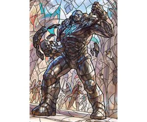 Karn The Great Creator Stained Glass Litho 3D Models