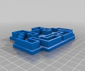 Space Invader Cookie Cutter 3D Models