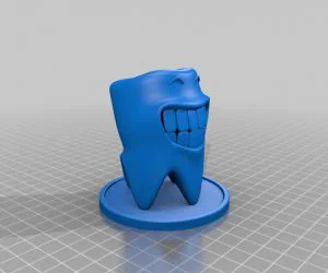 Smile Tooth With Stand 3D Models