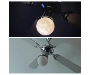 Moon Flange For Ceiling Fan. 3D Models