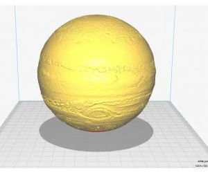 Spherical Lithophane Jupiter 12Cm 3D Models