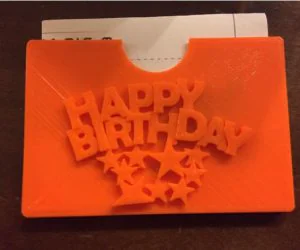 Happy Birthday Card 3D Models