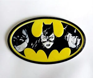 Placa Logo Batman 3D Models