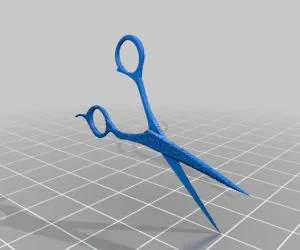 Gothic Detailed Scissors 3D Models
