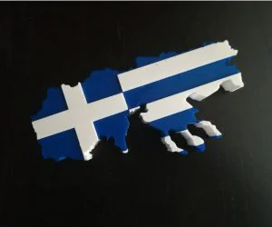 Greek Flag Macedonia Mapdual Print 3D Models