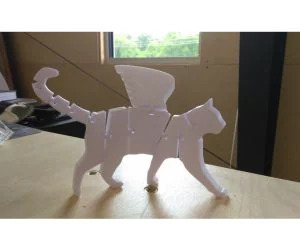 Flexi Winged Cat Tressym 3D Models