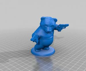 Panda With Guns 3D Models