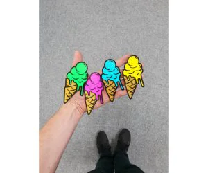 Ice Cream Fridge Magnet 3D Models