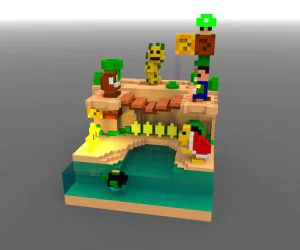 Mario Desert 1 3D Models