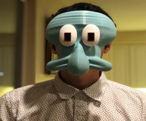 Creepy Squidward Mask 3D Models