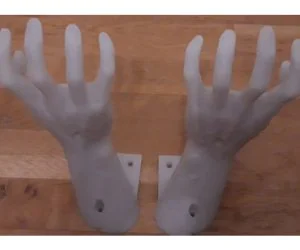 Regal Träger Mit Händen 3D Models