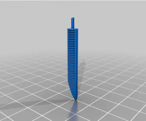 Fountain Pen Feed 5Mm 5 Nib 3D Models