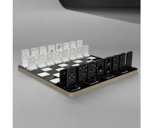 Modern Chess Set 3D Models