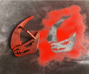 Mudhorn Clan Inverted Stencil From The Mandalorian 3D Models