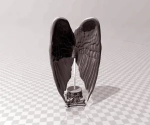 Angel Wing Sculpture 3D Models