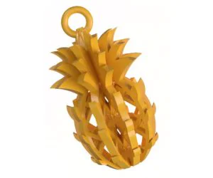Pineapple Keychain 3D 3D Models
