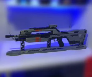Halo 4 Battle Rifle Stand 3D Models
