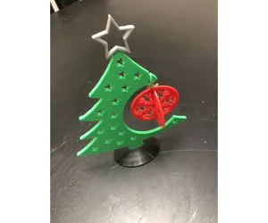 Multimaterial Starchristmas Display Tree W Snowflake Christmas Bauble 3D Models