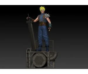 Cloud Strife Final Fantasy 7 3D Models