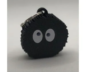 Dust Bunny Keychain Charm My Neighbour Totoro 3D Models