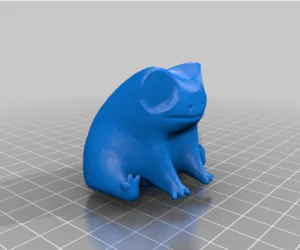 Fred The Frog With Base For Dual Material Printing 3D Models