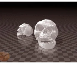 Halloween Pumpkin Skull 3D Models