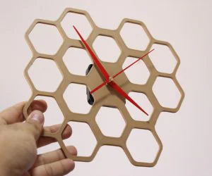 Honeycomb Clock 3D Models