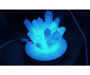 Table Deco Lamp Rock Crystal 3D Models