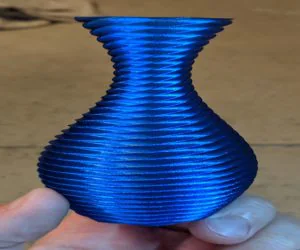 Textured Twist Vase 3D Models