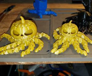 Octopumkin With A Bigger Pumpkin Head 3D Models
