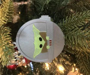 Baby Yoda Ornament 3D Models