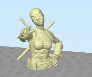 Ladydeadpool Bust 3D Models