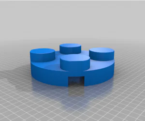 Base For Large Brick Flower 3D Models