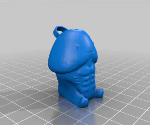 Muscular Ding Ding Keychain 3D Models