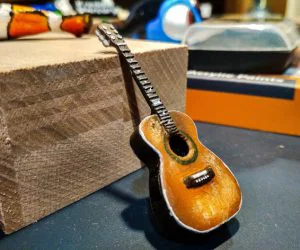 Guitar Miniature 3D Models