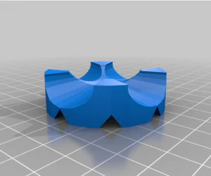 Acrylic Pour Flower 4 Flow Points 3D Models