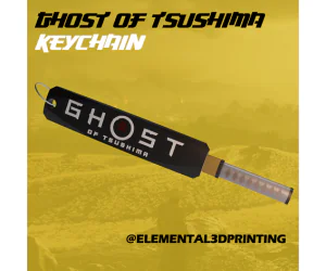 Ghost Of Tsushima Keychain 3D Models