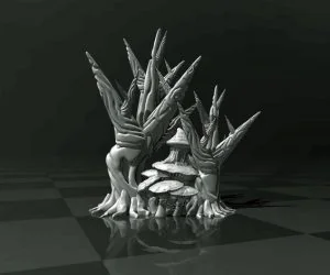 Scifi Forest Support Free 3D Printer And Filament Test 3D Models