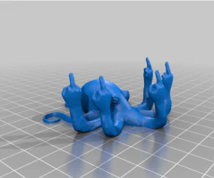 Fucktopus Ringholder Stand 3D Models