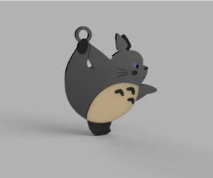 Totoro Dancer Keychain 3D Models
