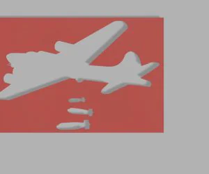 Ww2 Bomber Airbrush Stencil 3D Models
