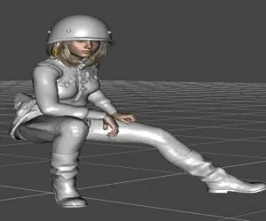 Russian Soldier Girl 3D Models