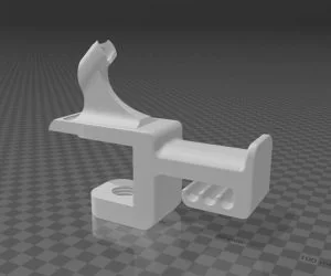 Airbrush Desk Clamp Hose Holder 3D Models