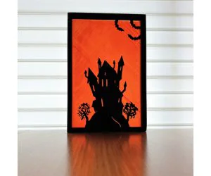 Halloween Silhouette Large 3D Models