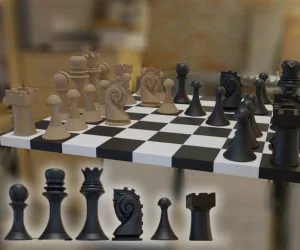 Duchamp Chess Set 3D Models