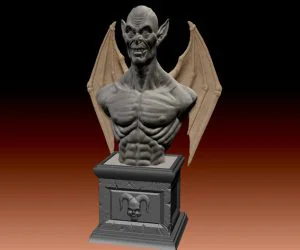 Halloween Demon Bust 3D Models