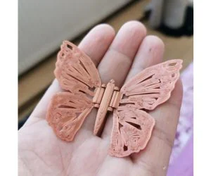 Hinged Butterfly 3D Models