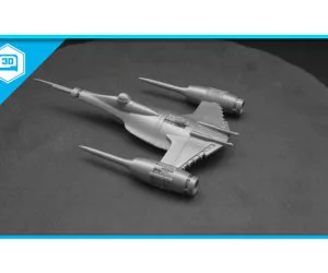 Mando’S N1 Naboo Starfighter Split 3D Models