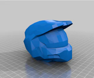 Casco Master Chief Halo 2 Low Poly 3D Models